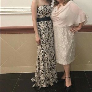 Black/brown Le Chateau evening dress